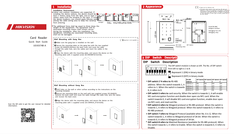 Imagen de la primera página del manual del dispositivo DS-KH8300