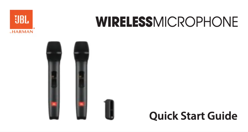 Page 1 de la notice Manuel utilisateur JBL Wireless Microphone