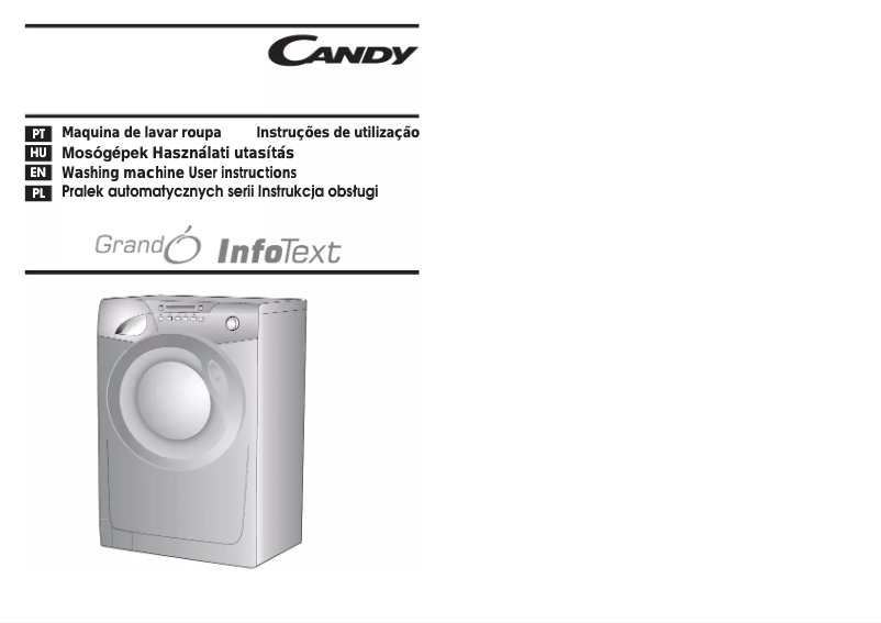 Page 1 de la notice Manuel utilisateur Candy GO 612 TXT-07S