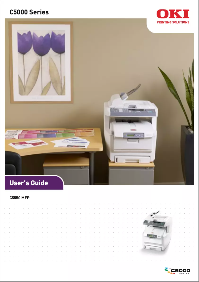 Page 1 de la notice Manuel utilisateur OKI C5550N