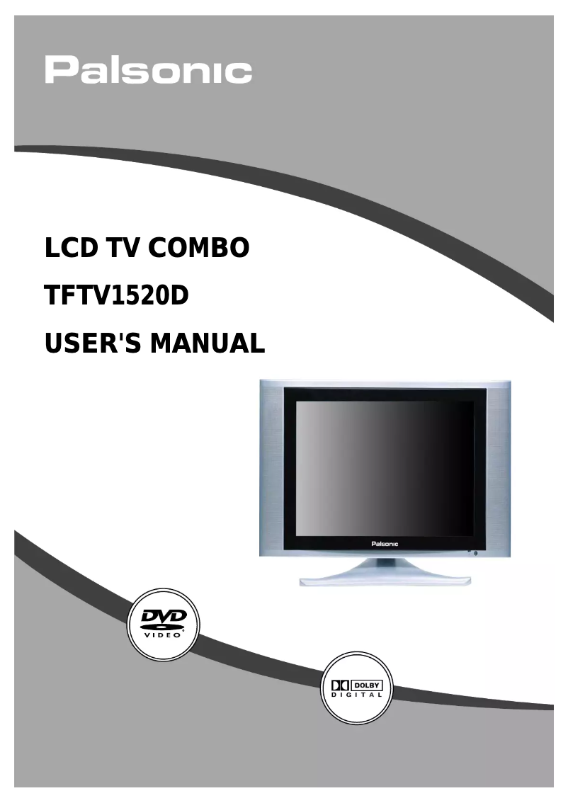 Page n°1 - Manuel utilisateur Palsonic TFTV1520D