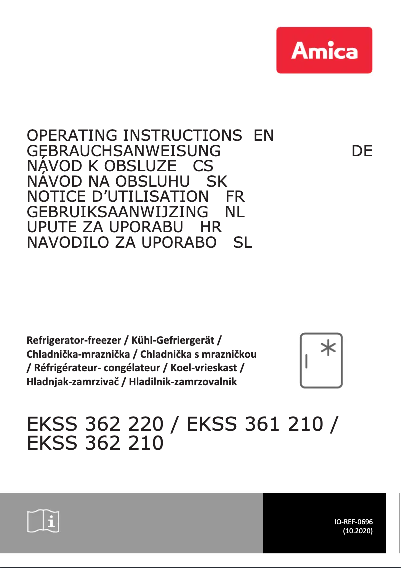 Page 1 de la notice Manuel utilisateur Amica EKSS 362 210