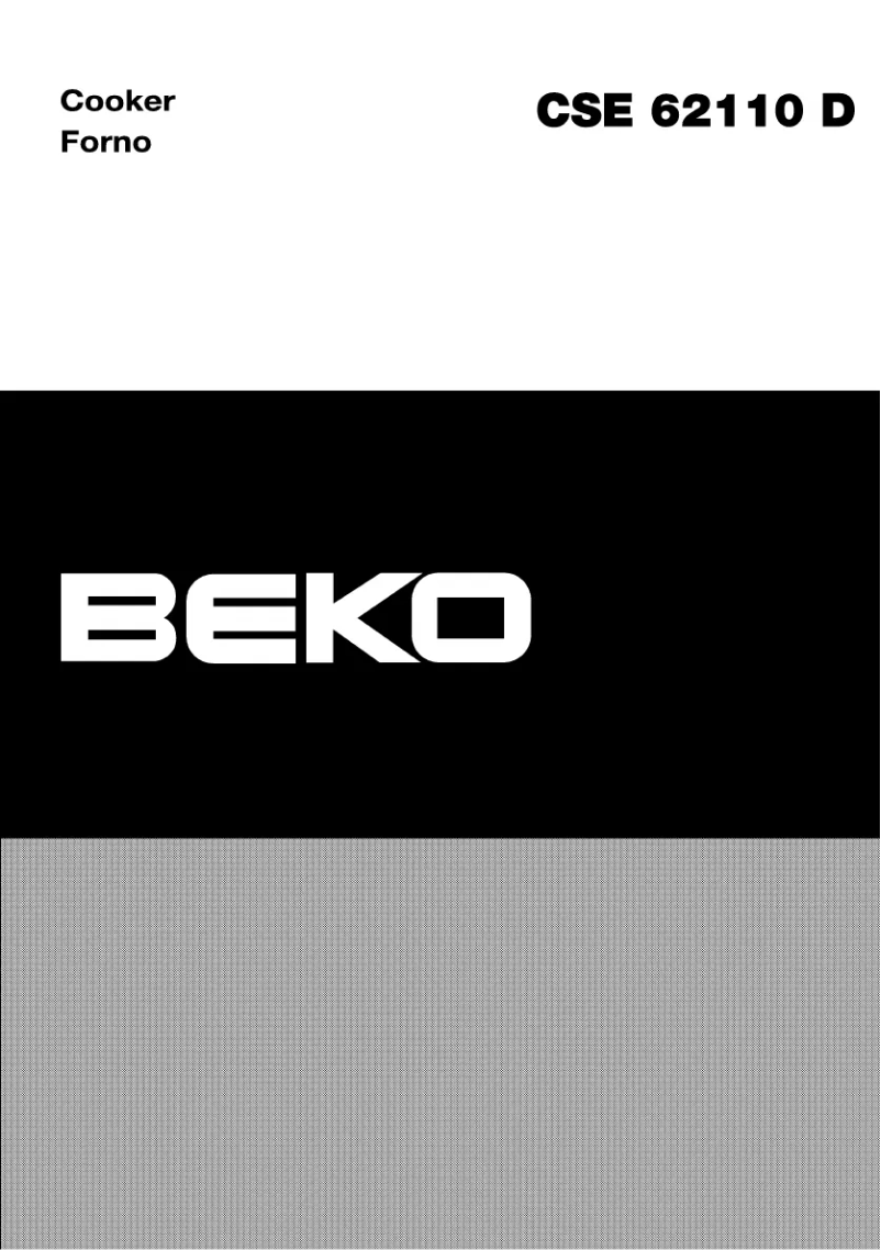 Page 1 de la notice Manuel utilisateur Beko CSE 62110 DX