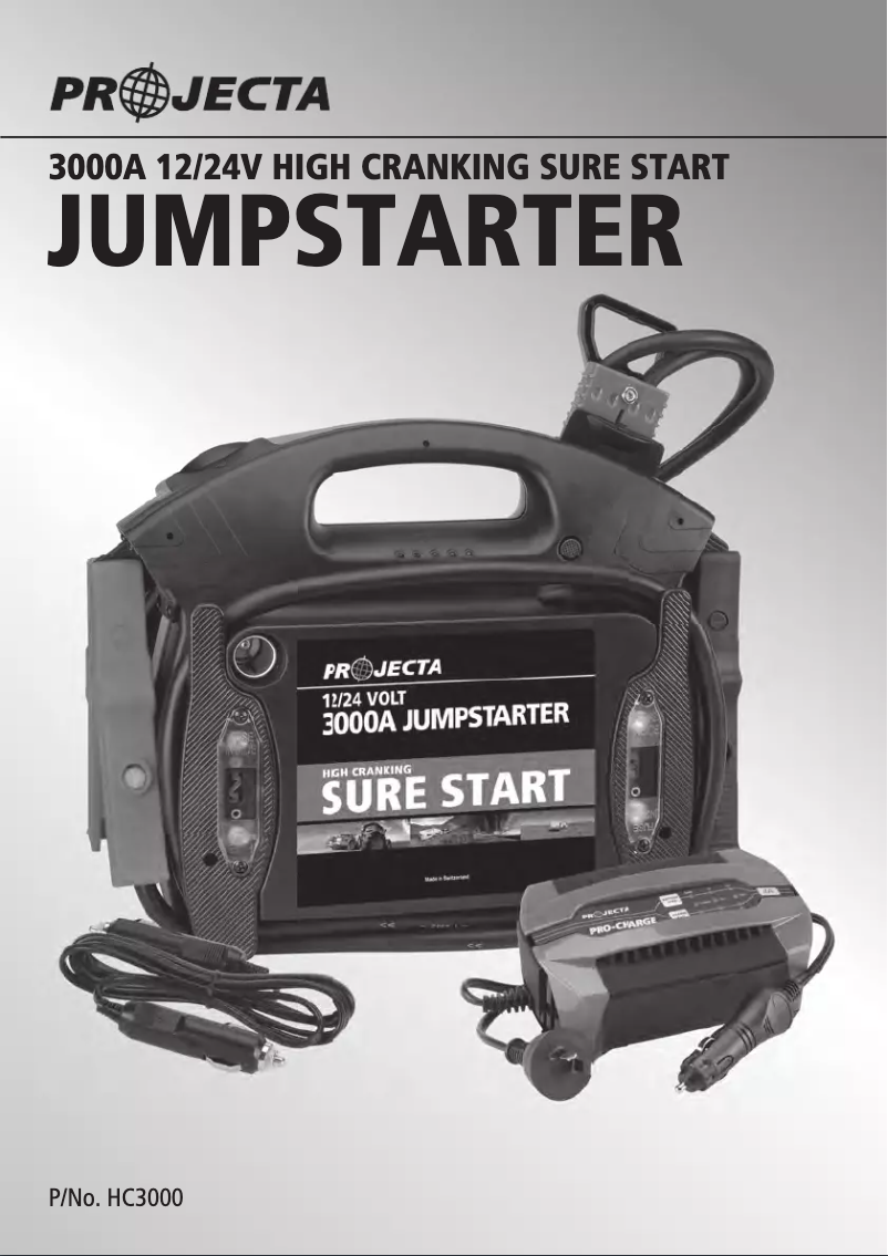 Image de la première page du manuel de l'appareil HC3000