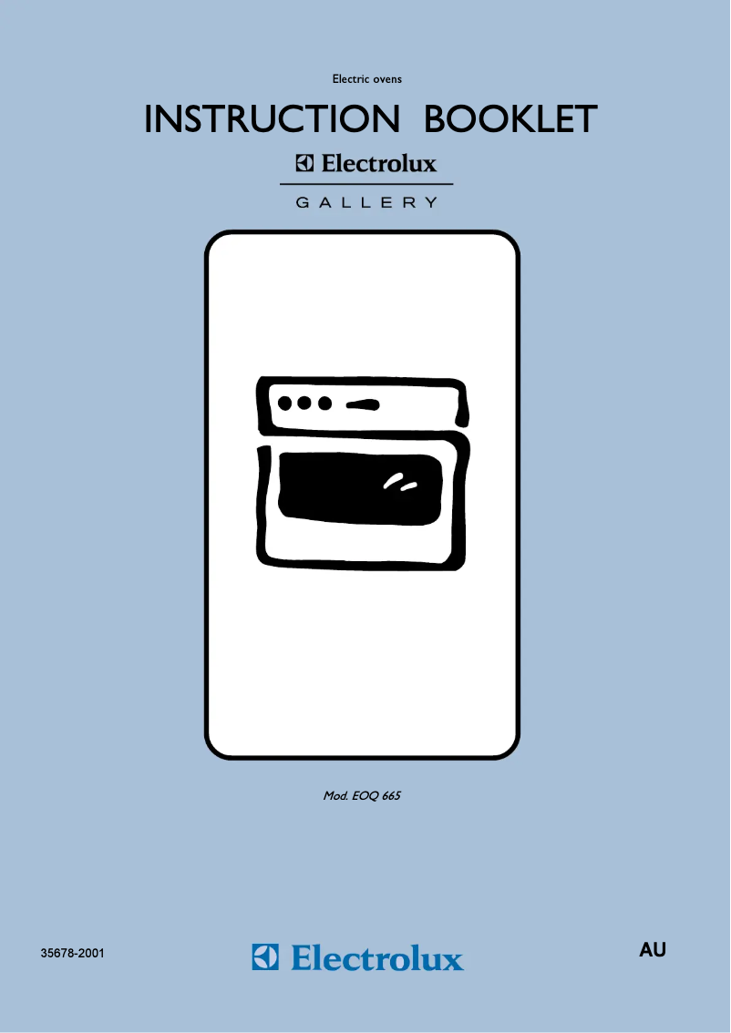 Page 1 de la notice Manuel utilisateur Electrolux EOQ 665