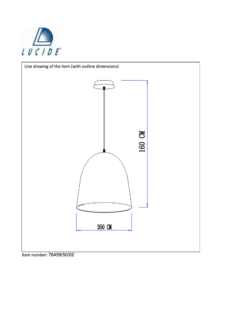 Page 1 de la notice Manuel utilisateur Lucide Calais