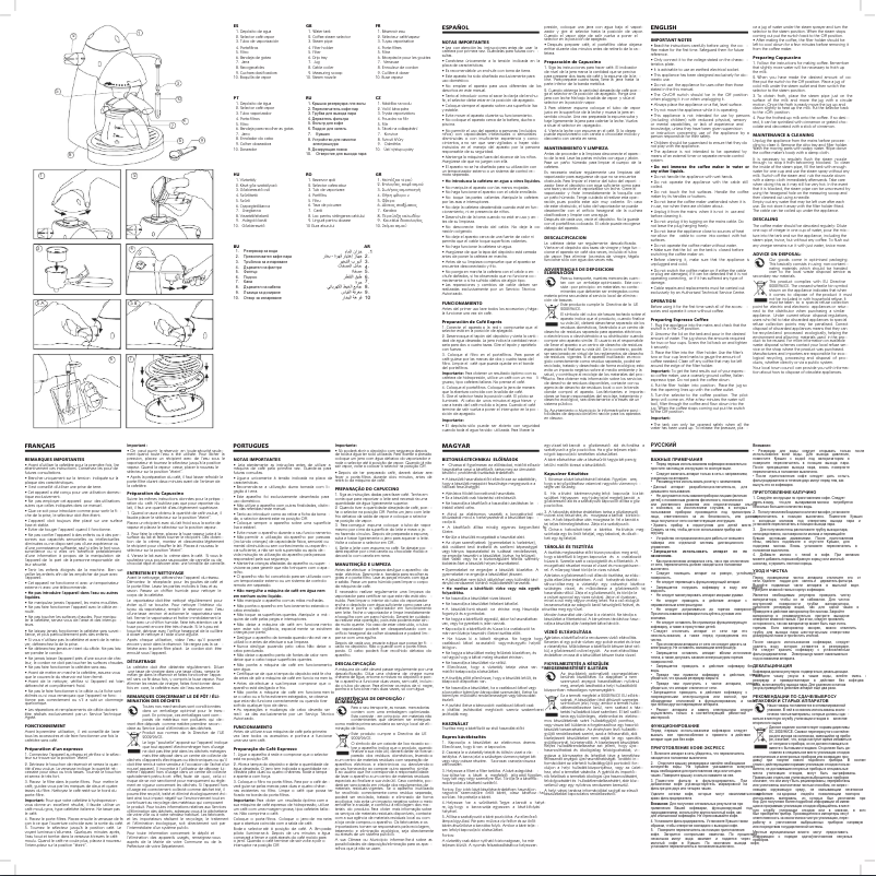 Page 1 de la notice Manuel utilisateur Ufesa Eleganza CE7120