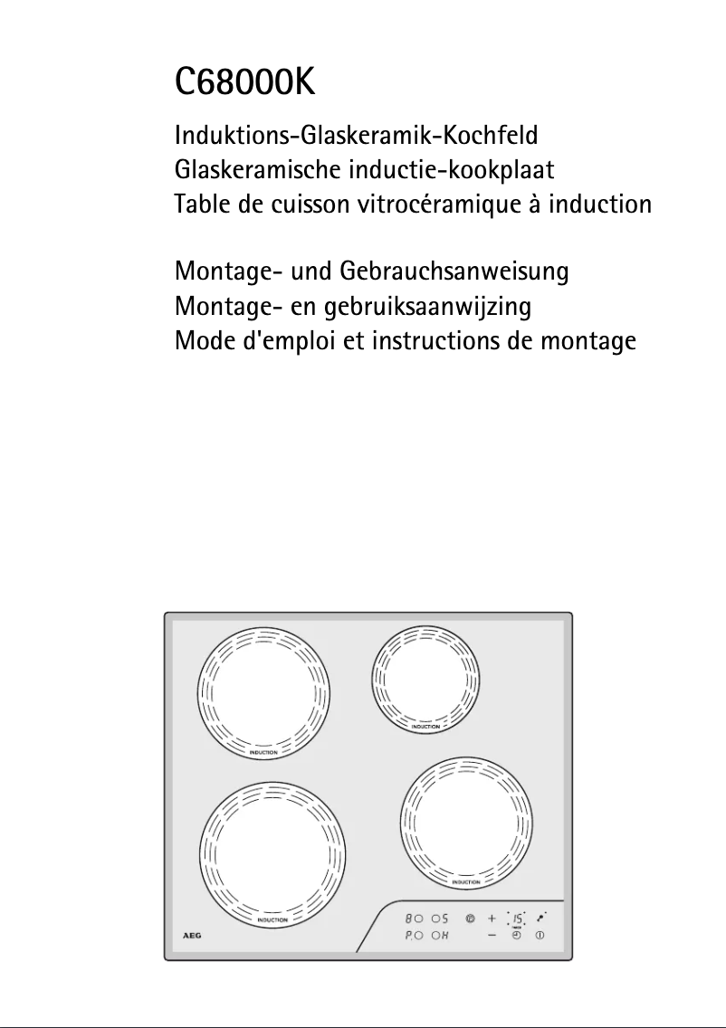 Page n°1 - Manuel utilisateur AEG C68000K