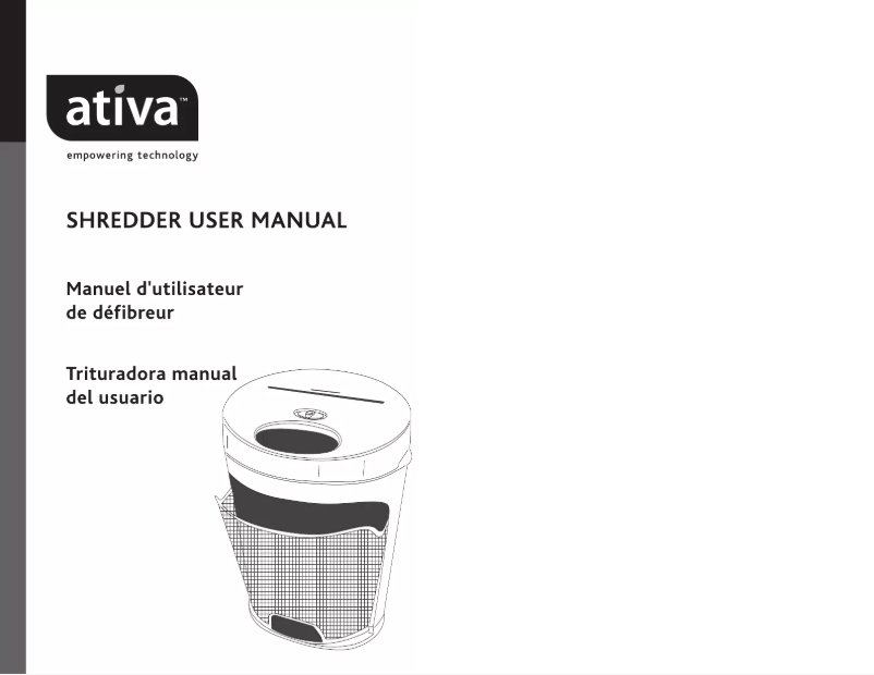 Page n°1 - Manuel utilisateur Ativa DQ121MD