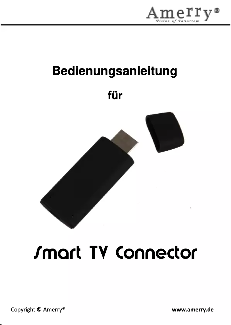 Page 1 de la notice Manuel utilisateur AMERRY Smart TV Connector