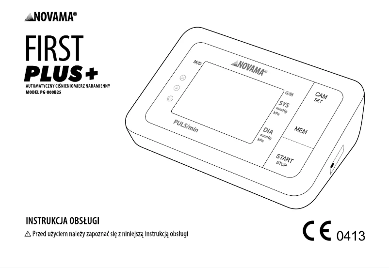 Image de la première page du manuel de l'appareil First Plus