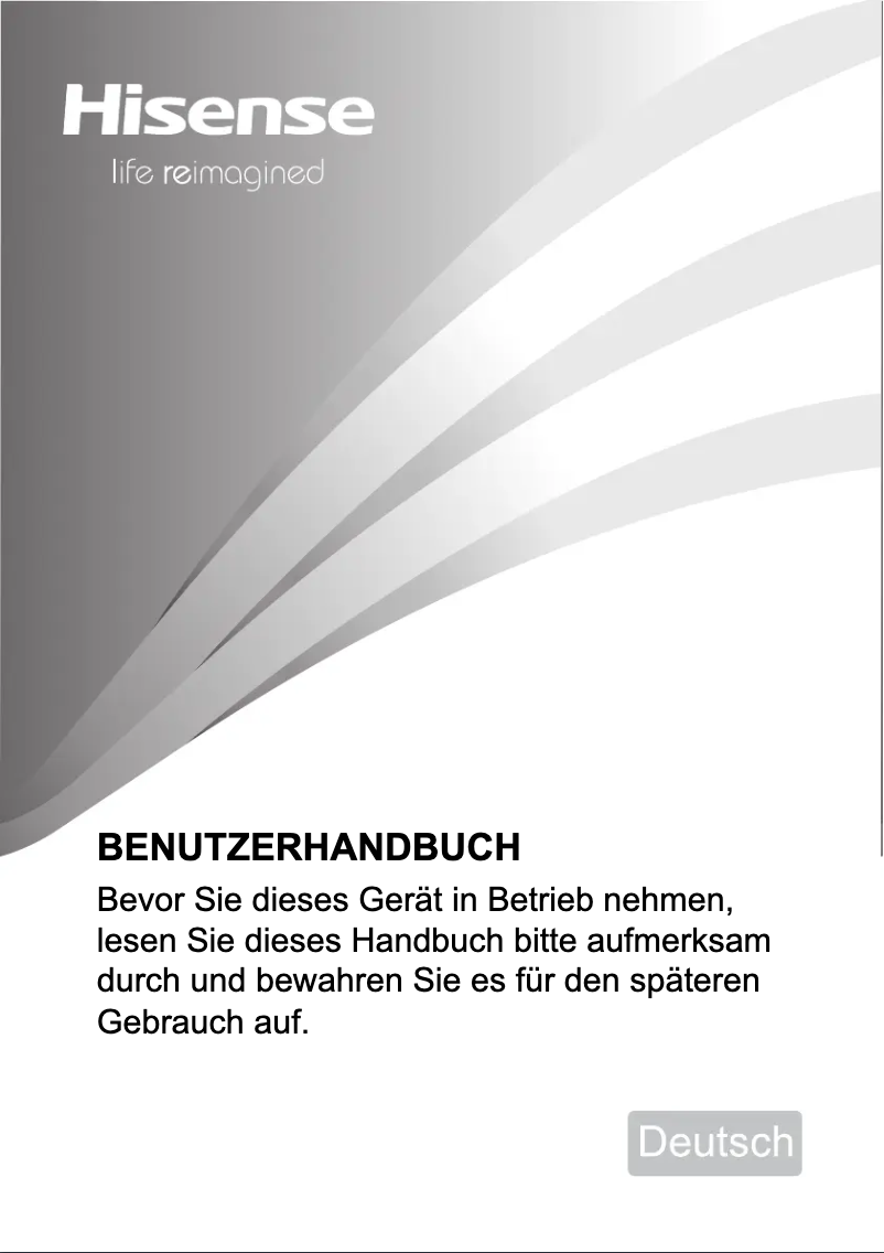 Page 1 de la notice Manuel utilisateur Hisense RF632N4WFE