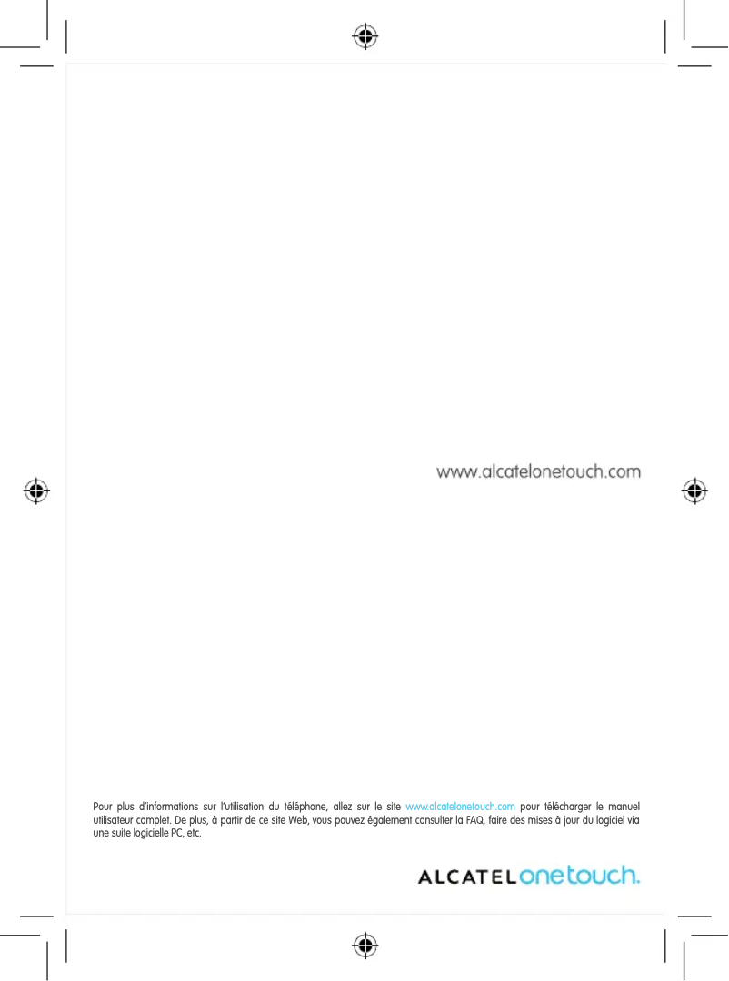 Page 1 de la notice Manuel utilisateur Alcatel One Touch 995