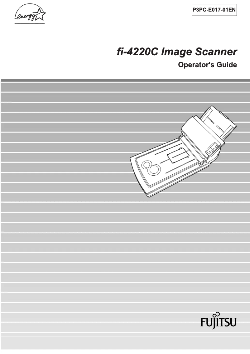 Image de la première page du manuel de l'appareil ScanPartner fi-4220C