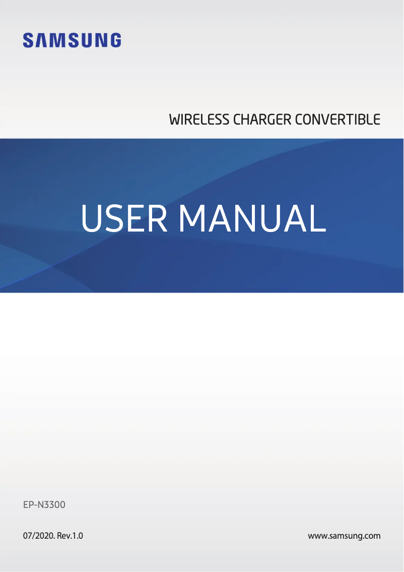 Page n°1 - Manuel utilisateur Samsung EP-N3300