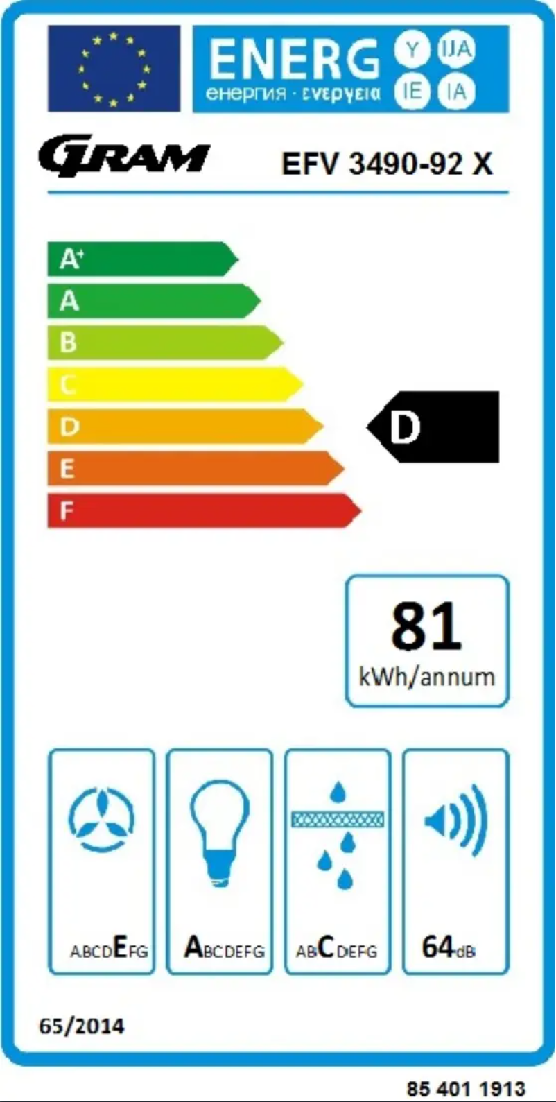 Image de la première page du manuel de l'appareil EFV 3490-92 X