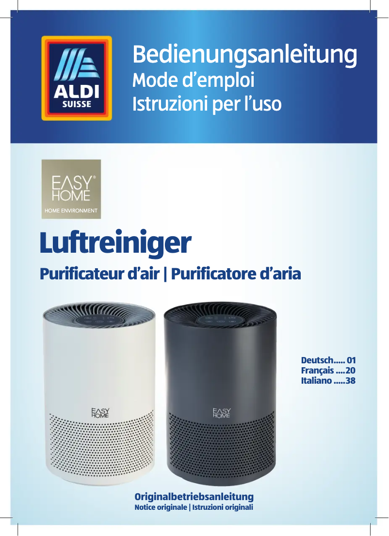 Page 1 de la notice Manuel utilisateur Easy Home GT-SF-LRE-01