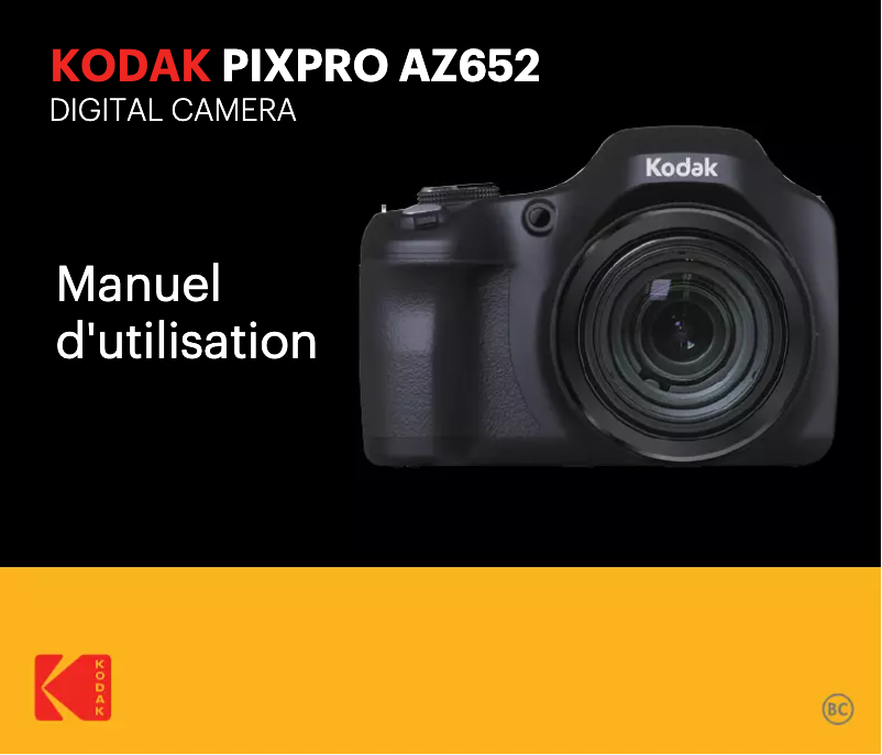 Page 1 de la notice Manuel utilisateur Kodak PixPro AZ652