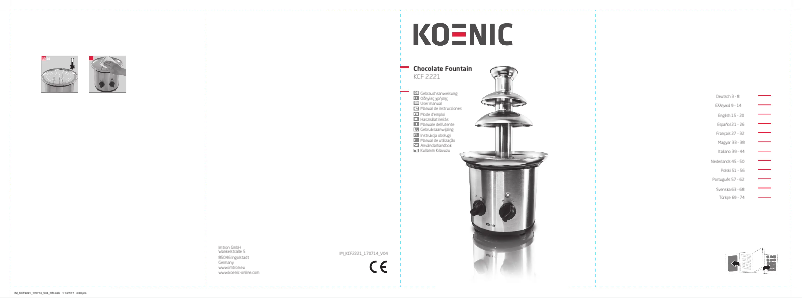 Página 1 del manual Manual de usuario Koenic KCF 2221