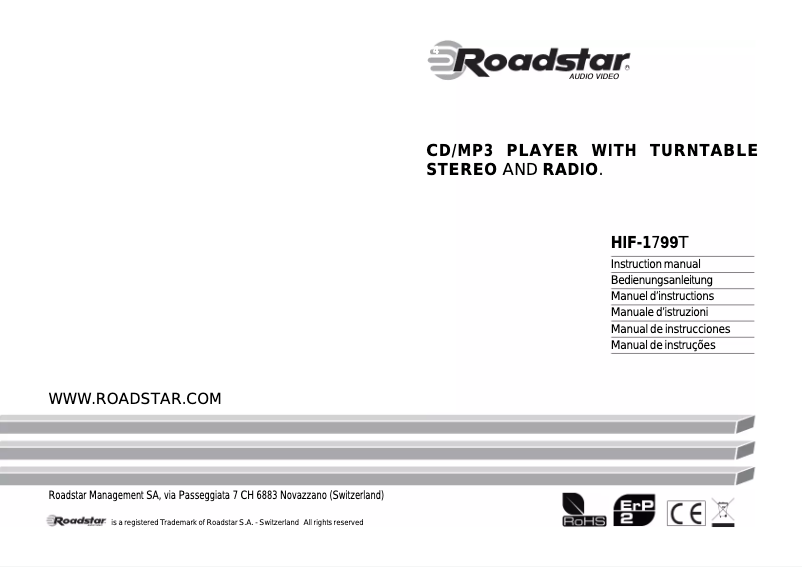 Page 1 de la notice Manuel utilisateur Reflexion HIF-1799T