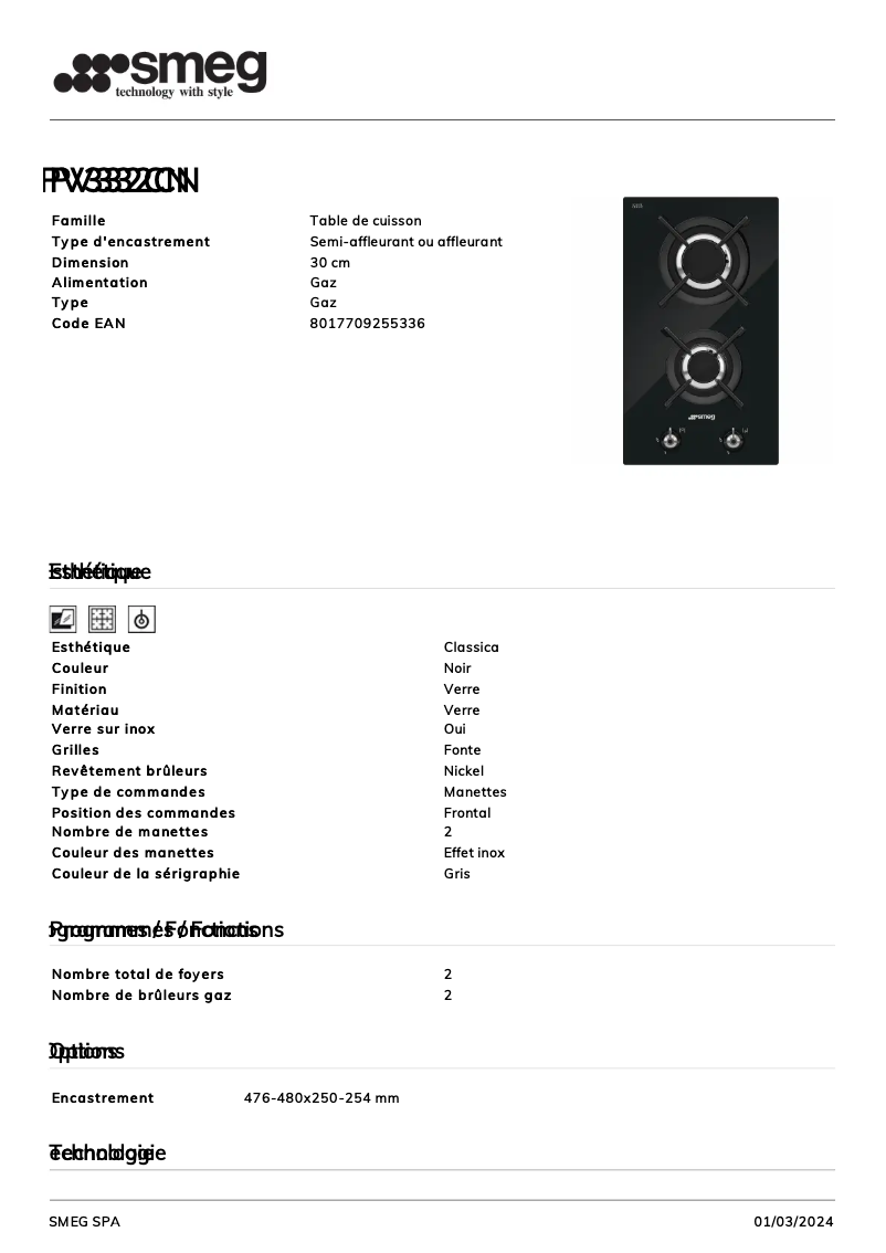 Image de la première page du manuel de l'appareil PV332CN