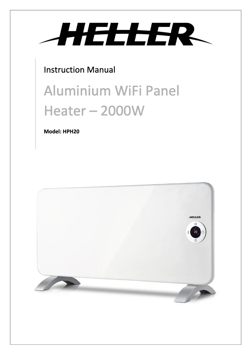 Page 1 de la notice Manuel utilisateur Heller HPH20