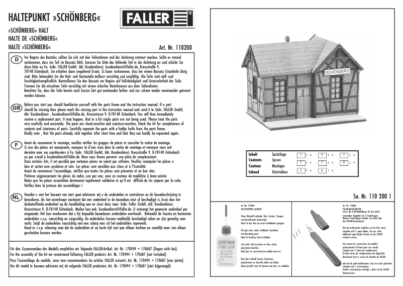 Page n°1 - Manuel utilisateur Piko 110200