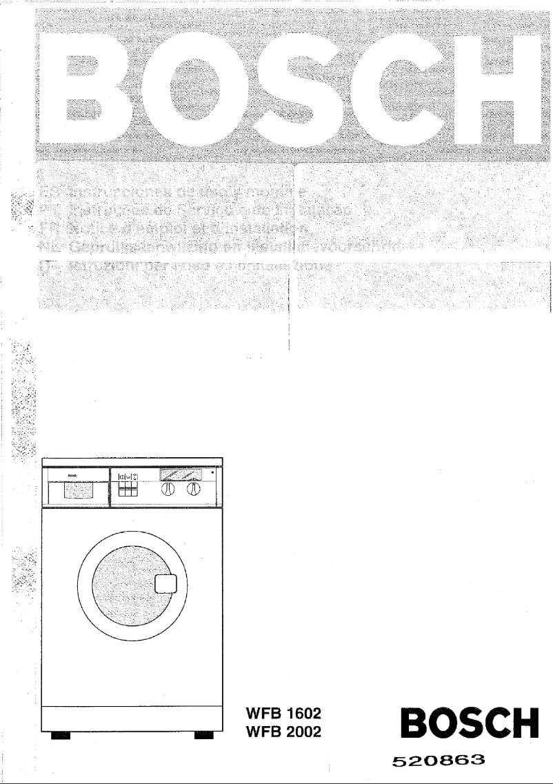 Página 1 del manual Manual de usuario Bosch WFB2002