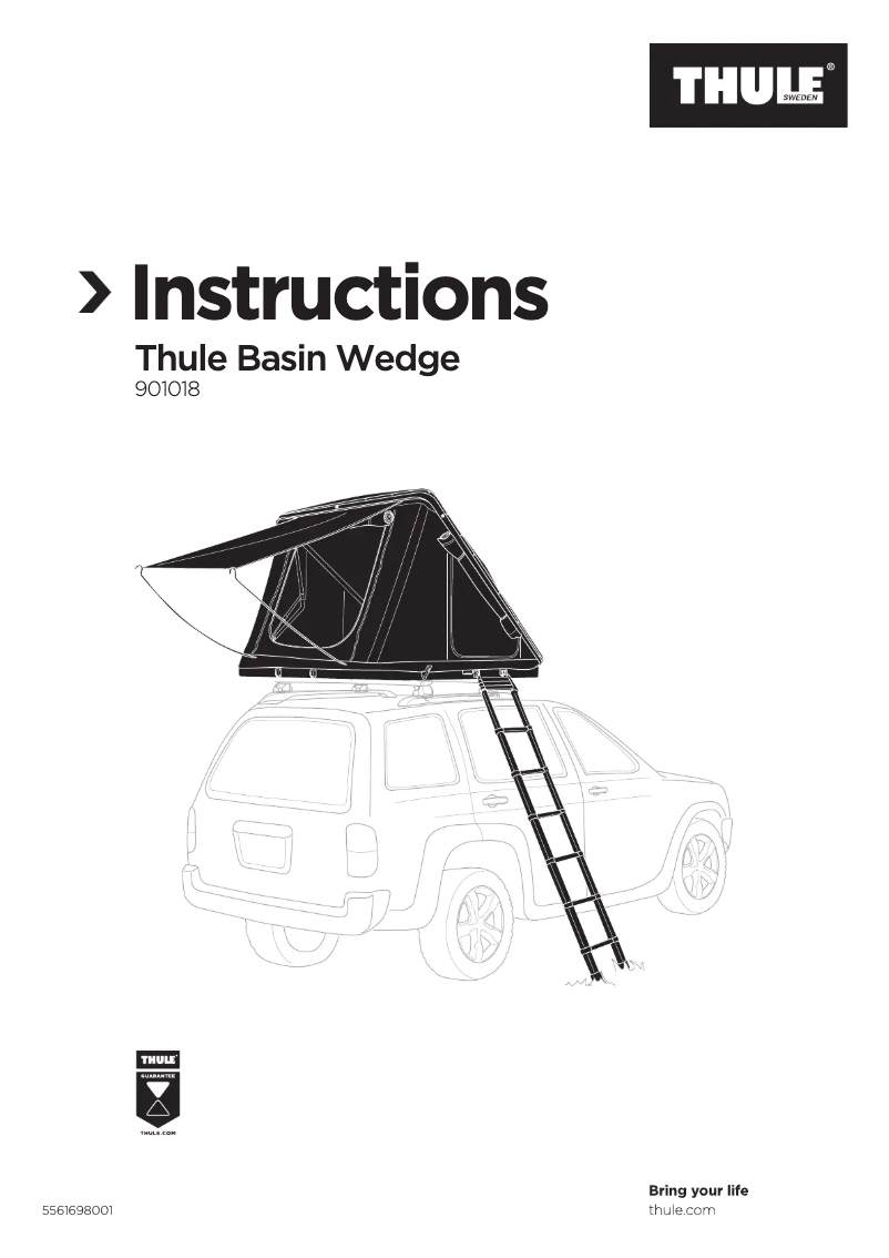 Page 1 de la notice Manuel utilisateur Thule Basin Wedge
