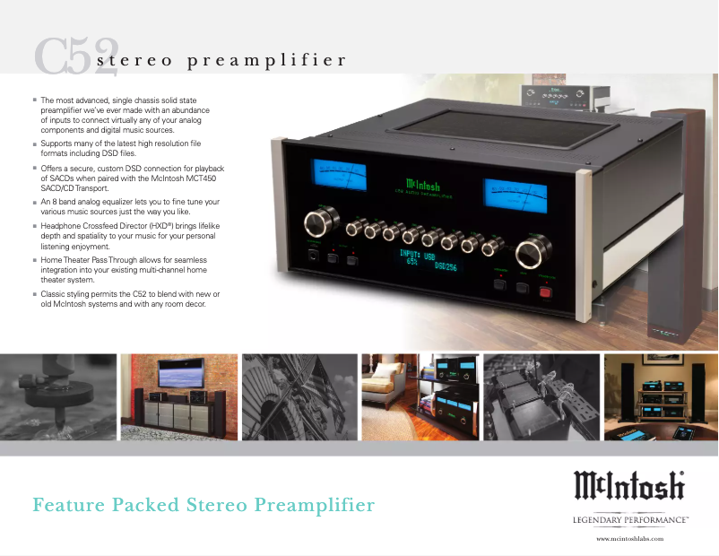 Page 1 de la notice Brochure McIntosh C52