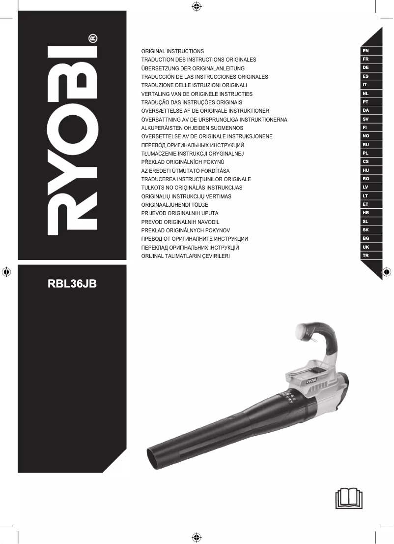 Page n°1 - Manuel utilisateur RYOBI Max Power RBL36JB