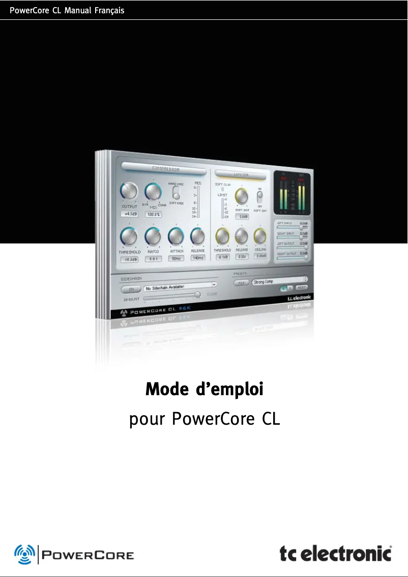 Image de la première page du manuel de l'appareil PowerCore CL