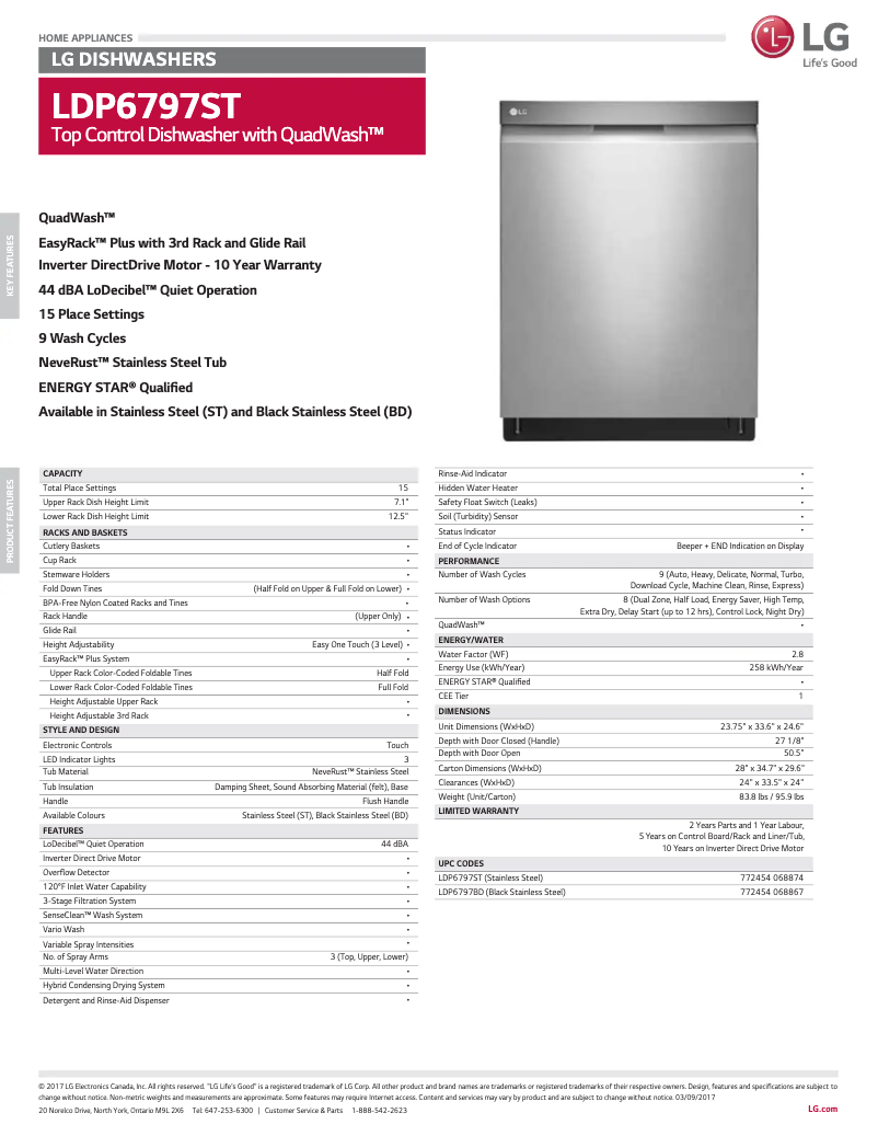 Image de la première page du manuel de l'appareil LDP6797SS