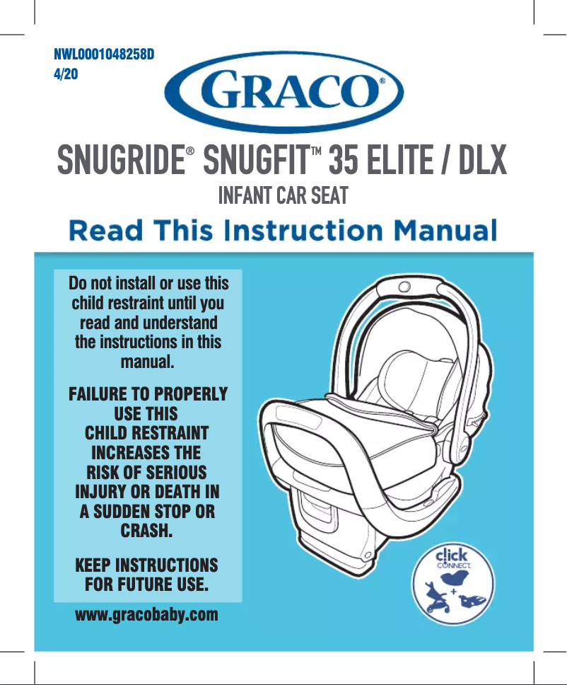 Page 1 de la notice Manuel utilisateur Graco SnugRide SnugFit 35 DLX