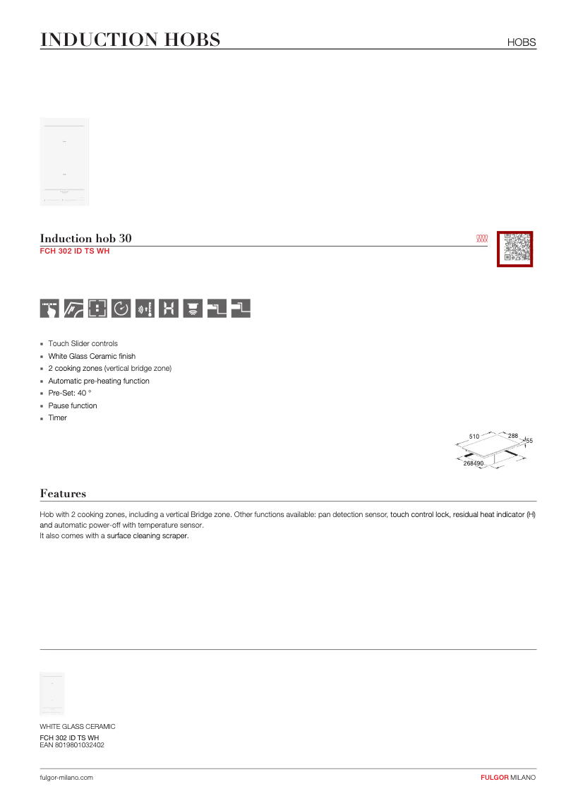 Image de la première page du manuel de l'appareil FCH 302 ID TS WH