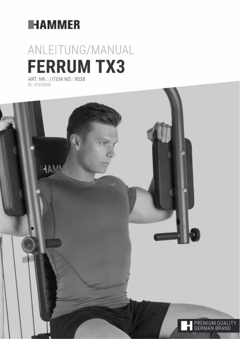 Image de la première page du manuel de l'appareil Ferrum TX 3