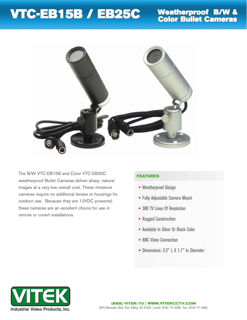 Page 1 de la notice Manuel utilisateur Vitek VTC-EB15B