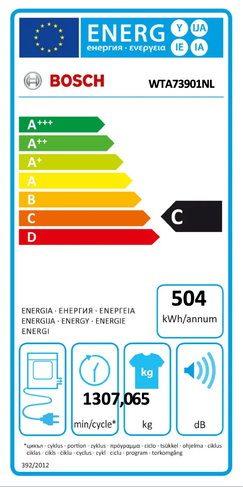 Image de la première page du manuel de l'appareil WTA73901NL