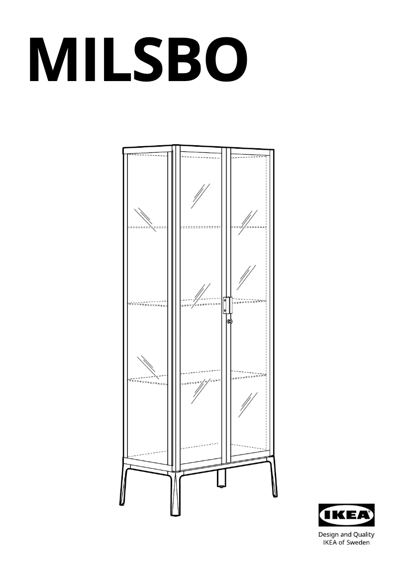 Page 1 de la notice Manuel utilisateur Ikea MILSBO 103.964.25