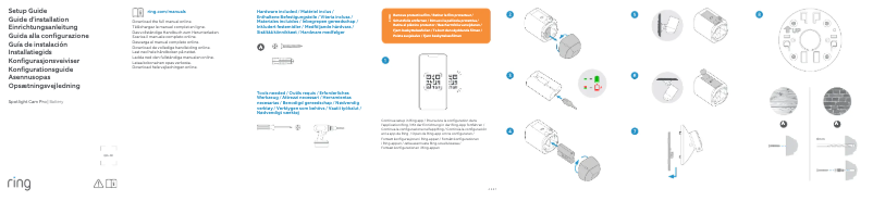 Page 1 de la notice Manuel utilisateur Ring Spotlight Cam Pro Battery