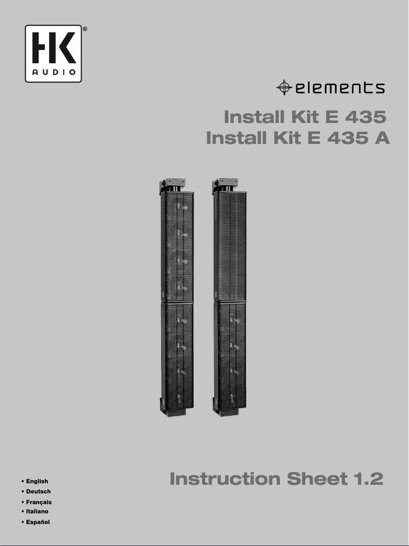 Página 1 del manual Manual de usuario HK Audio E 435 A