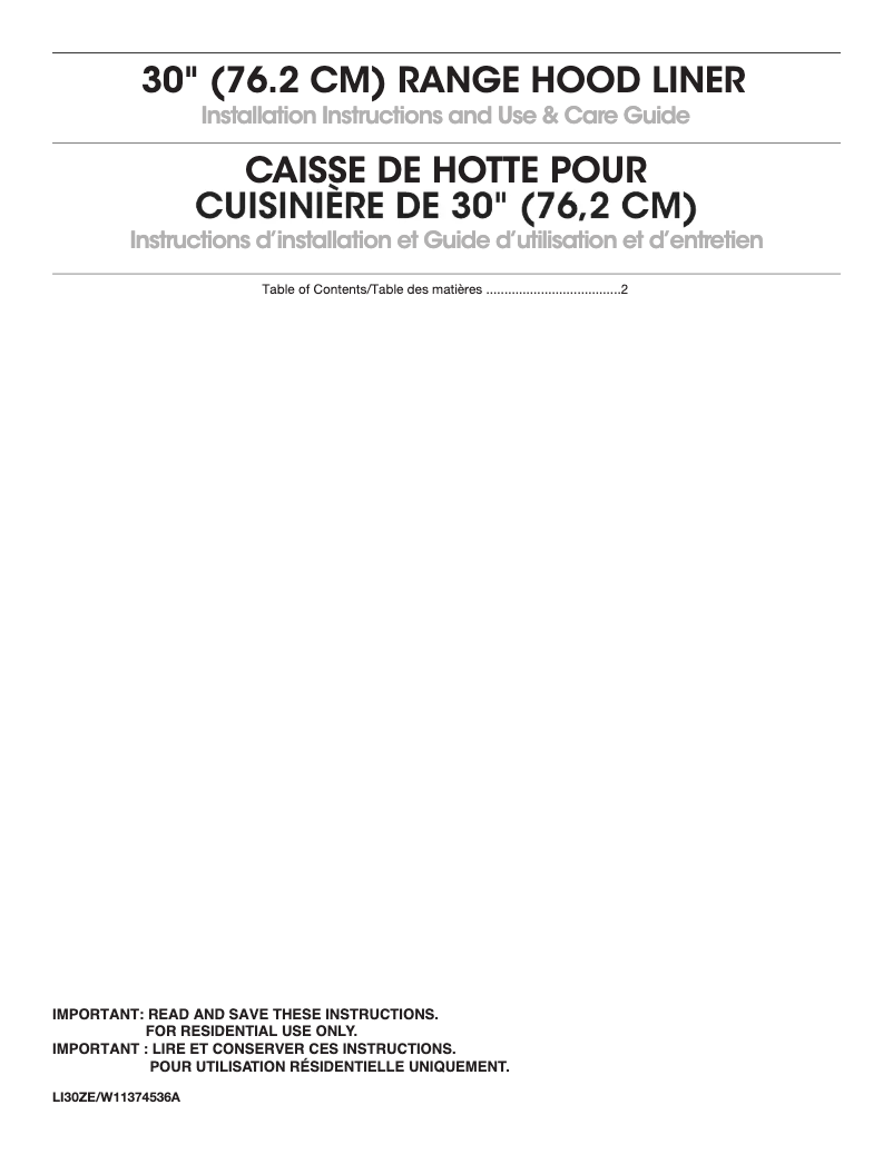 Image de la première page du manuel de l'appareil UVL5430JSS