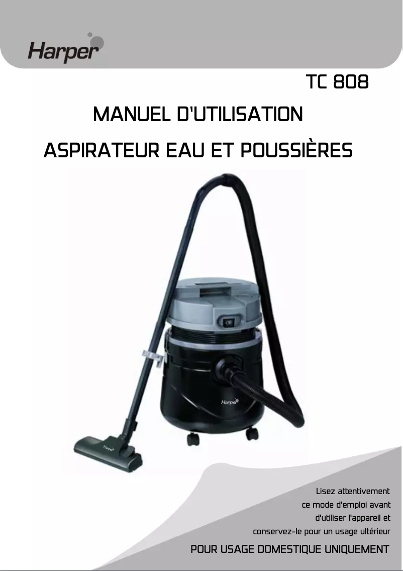 Image de la première page du manuel de l'appareil TC808