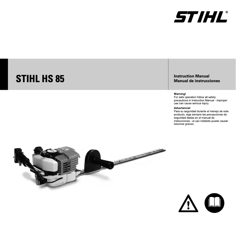 Page 1 de la notice Manuel utilisateur Stihl HS 85