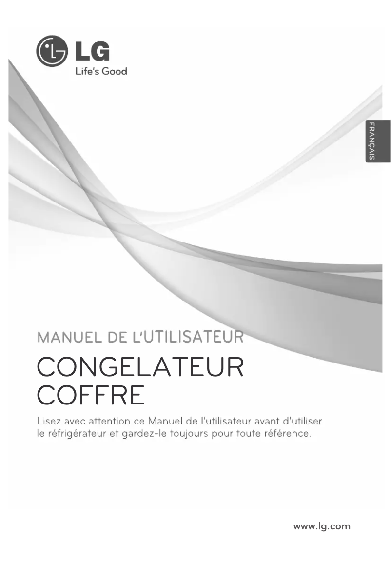 Page 1 de la notice Manuel utilisateur LG GCS115GV