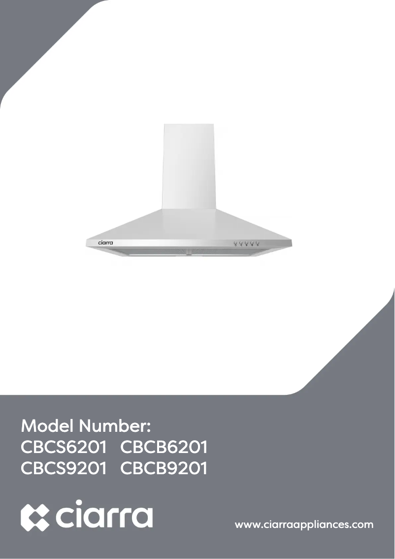 Image de la première page du manuel de l'appareil CBCS6201