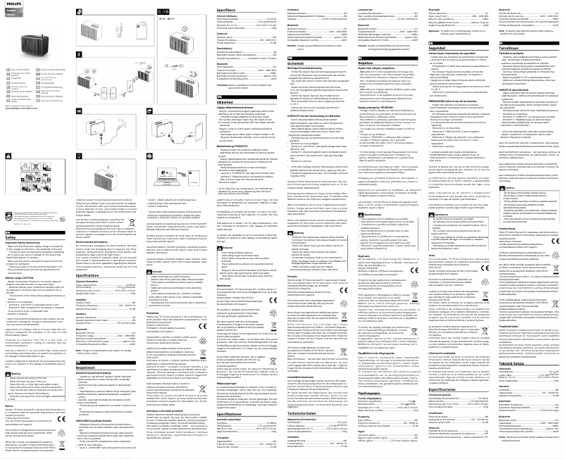 Page 1 de la notice Guide de démarrage rapide Philips TAVS300