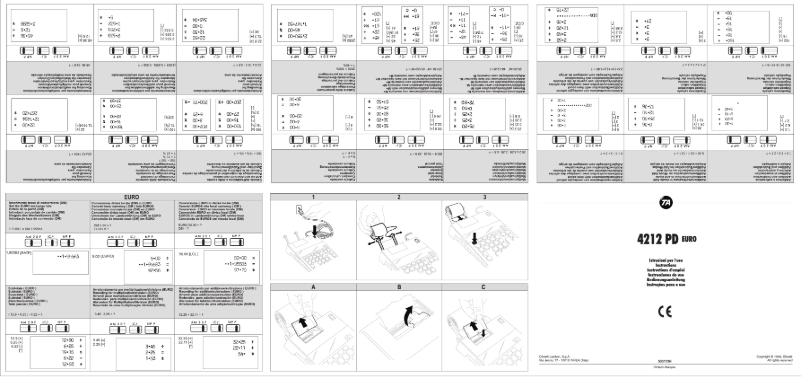 Page n°1 - Manuel utilisateur Olivetti 4212 PD euro