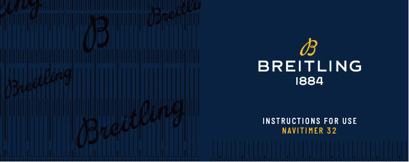 Image de la première page du manuel de l'appareil Navitimer 32