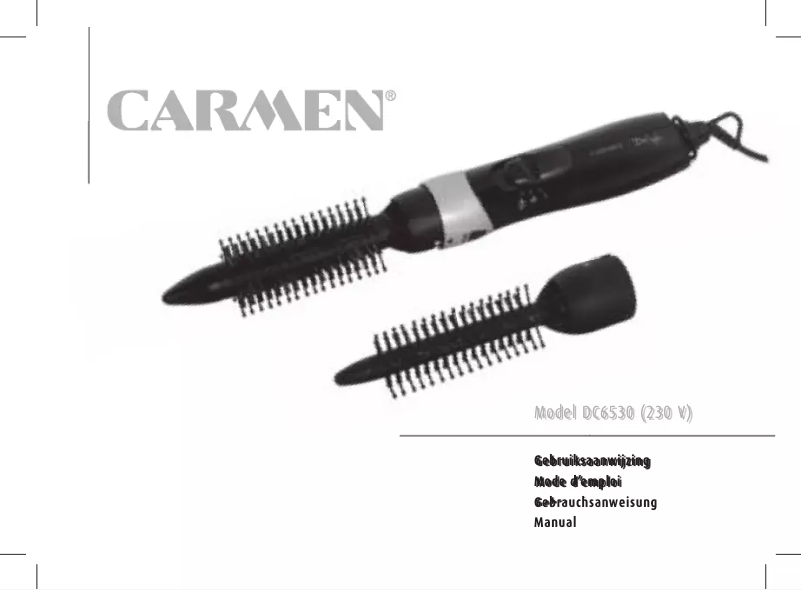 Page n°1 - Manuel utilisateur Carmen Duo Style DC6530